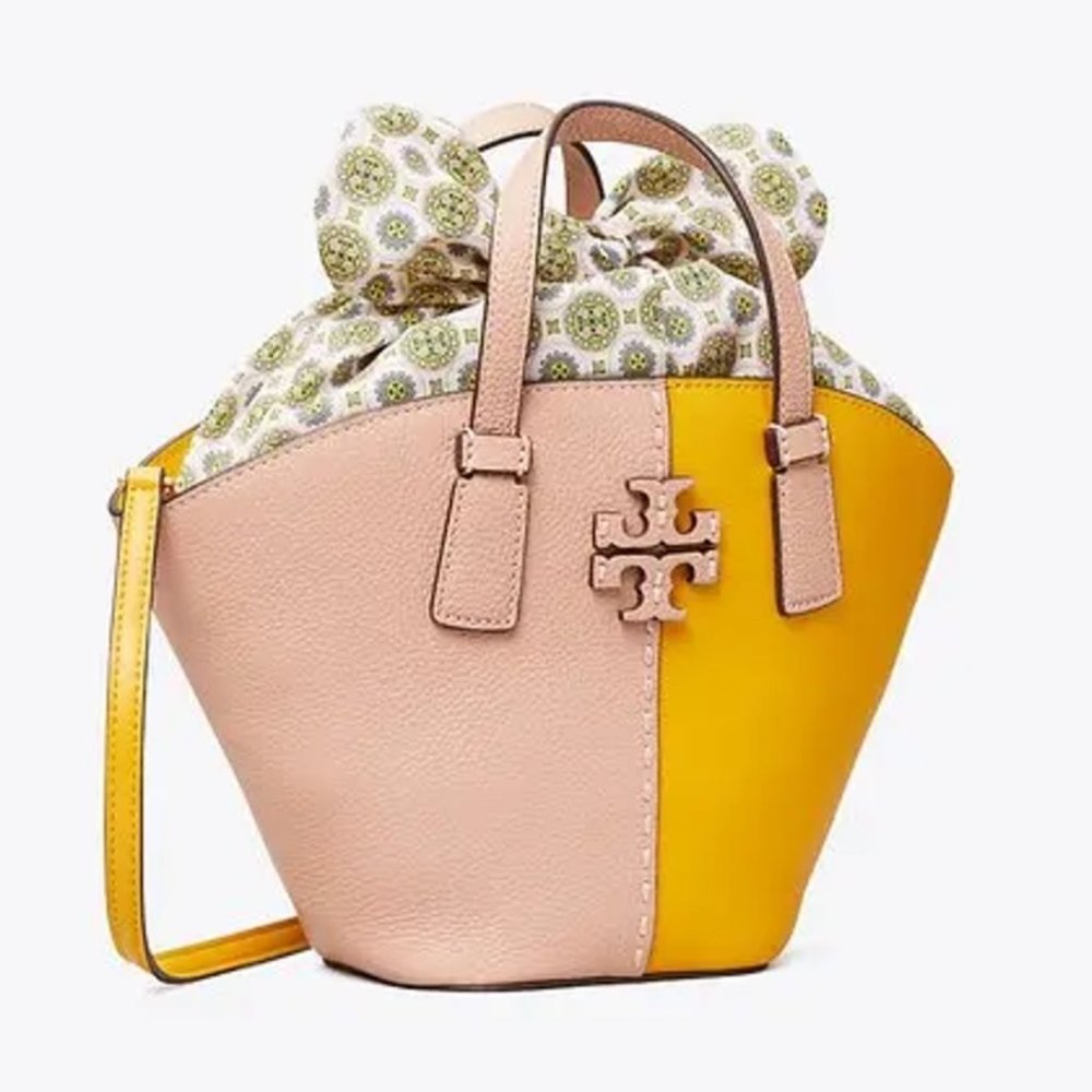 NEW Tori Burch - The McGraw Color-Block Mini Shopper Tote Handbag